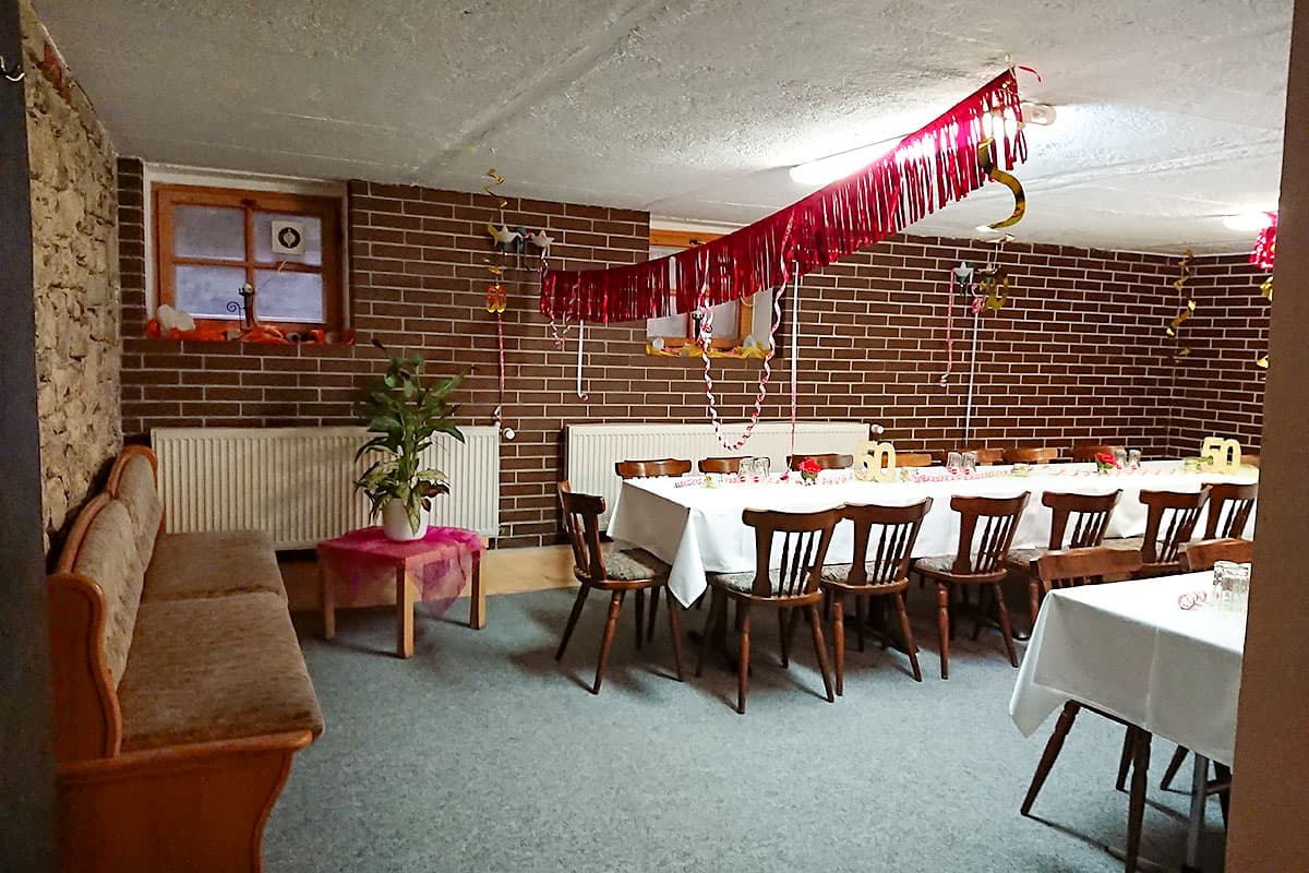 Gewölbekeller für Feste und Feiern in Saalfeld/Saale